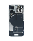 Encuentra la tapa trasera original del iPhone 15 en Quetzaltenango con flex de carga, NFC inalámbrica y imán MagSafe en color rosa.