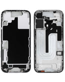 Marco intermedio blanco para iPhone 17, con piezas pequeñas, versión internacional, ideal para reparación Apple.