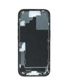 Marco intermedio negro original para iPhone 17 con piezas pequeñas, ideal para reparación de frame.