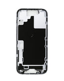 Marco intermedio blanco para iPhone 17 (versión US) con piezas pequeñas, ideal para reparación de componentes Apple.