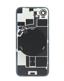 tapa trasera con marco con flex de carga NFC inalambrica y iman MagSafe iPhone 17e (SOFT PINK) (OEM)