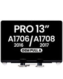 Pantalla LCD plateada de repuesto para MacBook Pro 13 (A1706/A1708), componentes Apple para reparación.