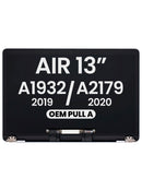 Pantalla MacBook Air 13" A1932/A2179 plateada, display de reemplazo para reparación.