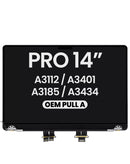 Pantalla Glossy plateada para MacBook Pro 14 (Late 2024/2025), componente de reemplazo para reparación.