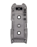 Carcasa inferior de repuesto para DJI Air 2S, color negro, mostrando detalles de ensamblaje del drone.