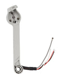 Brazo delantero izquierdo de repuesto para DJI Mini 2, color gris oscuro, con motor y hélices plegadas.