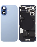 Tapa trasera con marco con carga NFC inalambrica con iman MagSafe iPhone 17 (MIST BLUE)