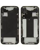 Marco medio dorado claro de iPhone Air (versión US) con piezas pequeñas para reparación.