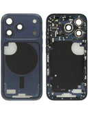 Marco medio OEM azul profundo con pequeñas piezas para iPhone 17 Pro, versión internacional, para reparación.