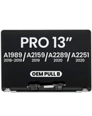 Pantalla Space Gray para MacBook Pro 13, modelos A1989, A2159, A2289, A2251, lista para reparación.