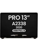 Pantalla LCD OEM plateada para MacBook Pro 13" A2338 (M1/M2) Late 2020, reparación de pantalla.