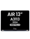 Pantalla LCD MacBook Air 13" A3113 (2024) color Midnight, display de reemplazo para reparación.
