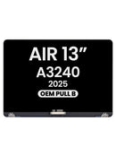 Pantalla LCD BajoPPLCD para MacBook Air 13 (A3240) Early 2025 en color Midnight, componente Apple.