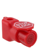 Cerraduras de gancho rojas Peg de 6mm con una sola llave, pack de 100 para seguridad y accesorios.
