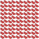 Cerraduras de gancho rojas Peg de 6mm con una sola llave, pack de 100 para seguridad y accesorios.