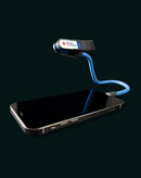 Soporte LCD flexible DottorPod iHold EVO para reparación de pantallas, con base antideslizante y brazos ajustables.
