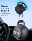 Soporte magnético negro para auto con ventosa Ultra Vacuum, ideal para teléfonos.