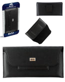 Protege tu EVO 7.2 en Quetzaltenango con esta funda de cuero Lychee horizontal con cinturón en color negro.