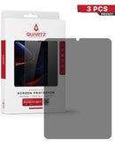 Pack de 3 vidrios templados QUARTZ para iPad Mini 6/7, protector de pantalla privacidad, antihuellas.