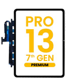 Digitalizador negro premium para iPad Pro 13" (2024), con OCA pre-instalado, listo para reparación de pantalla.