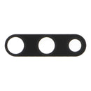 Lente de cámara trasera negro HQ para Huawei P30. Repuesto de cristal de cámara trasera.