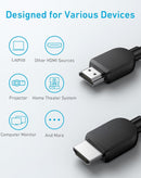 Cable HDMI Ultra High Speed 2.1 negro de 6 pies para 8K y 4K a 120Hz.