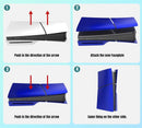 Protege y personaliza tu PlayStation 5 Slim Disc Edition con este juego de 4 tapas frontales de color azul, disponible en Xela Quetzaltenango.