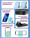 Encuentra en Xela Quetzaltenango la batería plegable magnética MagSafe de 15W Wireless y 20W PD con USB-C de 10000mAh en color negro.