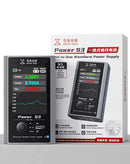 Fuente de poder QianLi Mega-Idea Power S3, color negro, con pantalla digital y display de ondas para diagnóstico preciso en reparación de celulares.