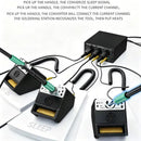 Adaptador QianLi H3T de triple canal para estación de soldadura, compatible con SlowBack y garantía extendida.