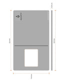 Almohadilla antideslizante de silicona gris QUARTZ para iPhone 17, ideal para instalación de vidrio, bajoPPLCD.