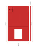 Alfombrilla de silicona antideslizante QUARTZ roja para iPhone 17 Series, vista frontal, accesorio de protección.