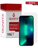 Compra un pack de 50 cristales templados transparentes para iPhone 13 Pro Max / 14 Plus en Quetzaltenango.