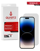 Tapa trasera de cuarzo mate para iPhone 14 Pro, elegante y resistente, ideal para reparación de móviles.