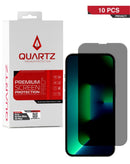 Vidrio templado Privacy Quartz para iPhone 13 Pro Max y 14 Plus en pack de 10, disponible en Quetzaltenango.