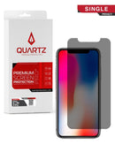 Vidrio templado de privacidad QUARTZ para iPhone X/XS/11 Pro, disponible en Xela Quetzaltenango.