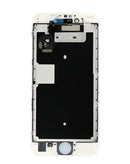 Pantalla LCD blanca para iPhone 6S con placa de acero, ideal para reparación y recambio.