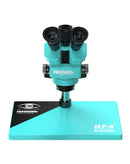 Microscopio stereo trinocular sincrónico con zoom 6.5-65X ideal para laboratorios y estudios en Quetzaltenango.