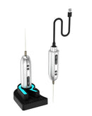 Removedora de pegamento RF4 GR3S con base de carga, compacta, para LCD y reparaciones electrónicas.