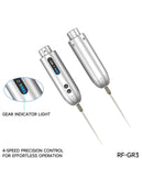 Removedora de pegamento RF4 GR3S con base de carga, compacta, para LCD y reparaciones electrónicas.