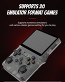 Consola portátil retro All In One negra con 40000+ videojuegos, 128GB, SlowBack.