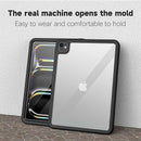 Funda protectora REDPEPPER SlowBack para iPad Pro 13 (2024), color negro, con soporte y tapa inteligente.