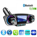 Transmisor FM Bluetooth para auto con cargador USB y manos libres en Quetzaltenango.