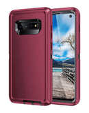 Protege tu Galaxy S10E con estilo en Quetzaltenango con esta funda resistente en colores maroon y negro.