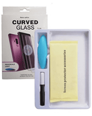 Protector de cristal templado full glue para Samsung Galaxy S10 Plus en Xela Quetzaltenango, incluye nano líquido y luz UV.