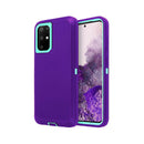 Protector resistente para Samsung Galaxy S20 en color morado y turquesa, ideal para mayor protección en Xela Quetzaltenango.