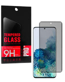Protector de pantalla de privacidad para Samsung Galaxy S20, vidrio templado anti-espía, compatible con fundas.