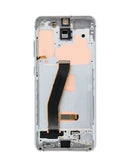Pantalla OLED con marco para Galaxy S20 en color blanco nube en Quetzaltenango.