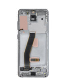 Pantalla OLED con marco para Samsung Galaxy S20 (G980 / G981) color gris cósmico disponible en Xela Quetzaltenango.