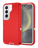 Protege tu Galaxy S21 con una funda heavy duty roja y blanca en Quetzaltenango.
